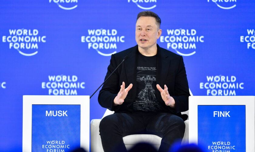 Elon Musk la Davos