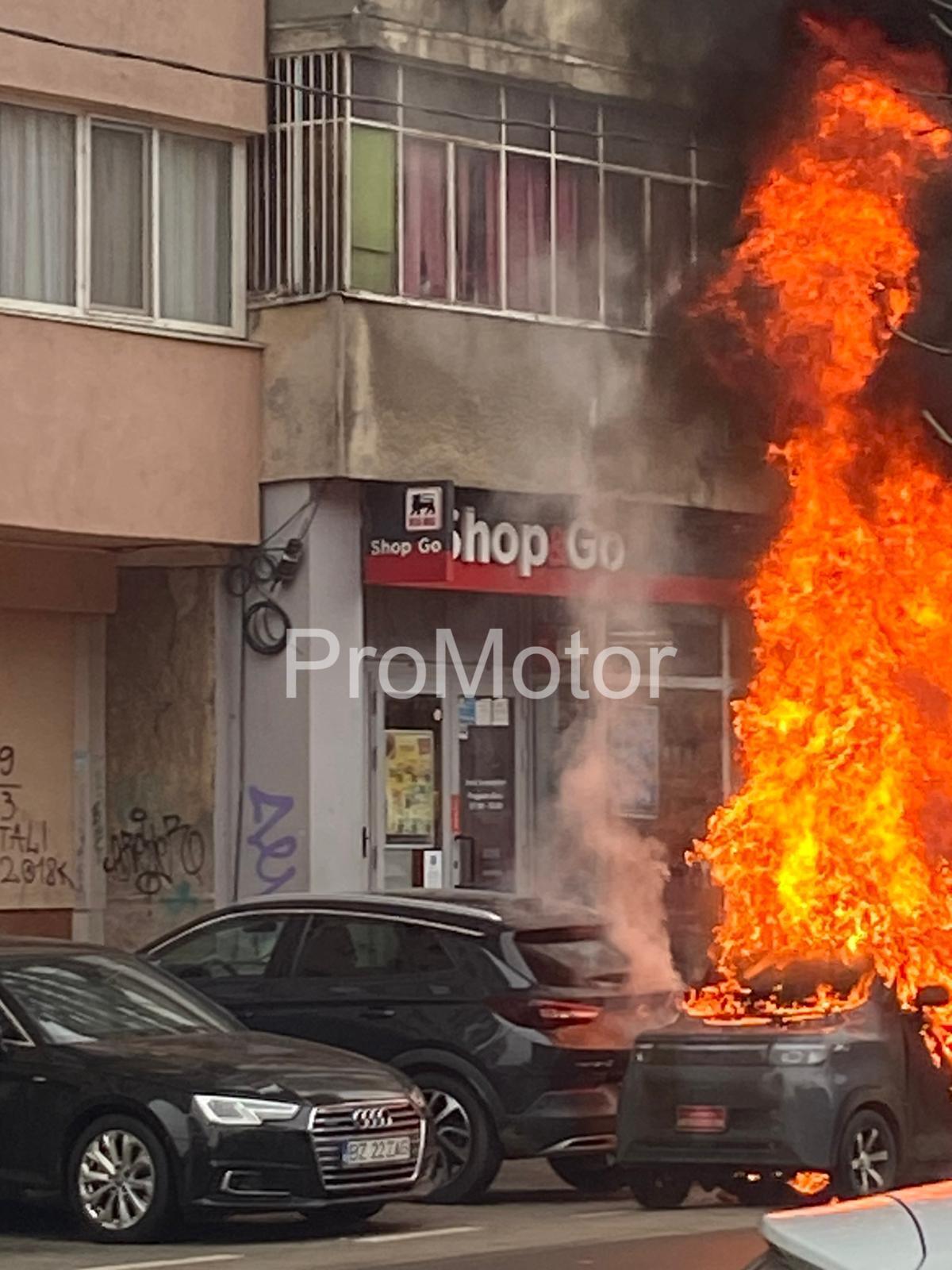 masina electrica in flacari